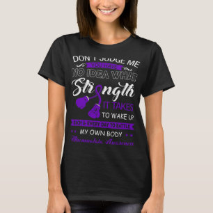 Urteilen Sie mir nicht nein - Lila Ribbon Fibromya T-Shirt