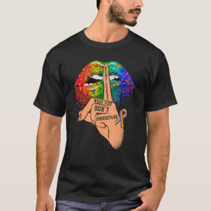 Urteilen Sie nicht LGBt Dripping Rainbow Lips Hand T-Shirt