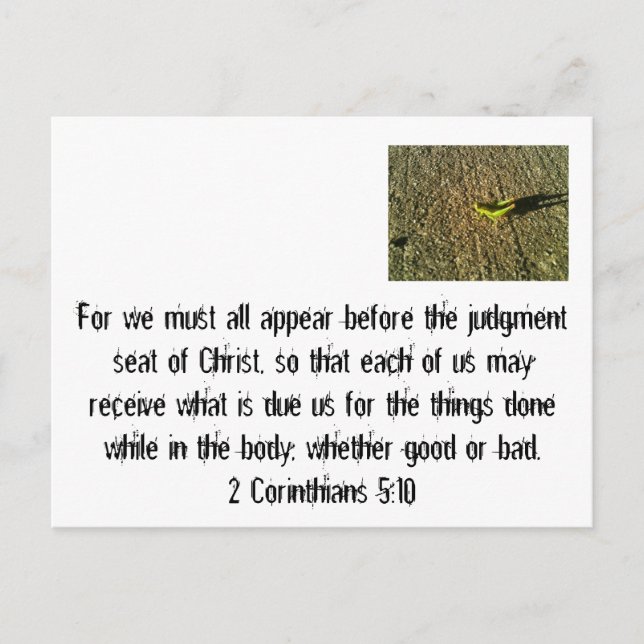 Urteilstag Postkarte (Vorderseite)