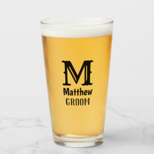Urtypografie Moderner Mit Monogramm Raum Glas