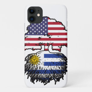 Uruguay American USA Tree Roots Flag Case-Mate iPhone Hülle