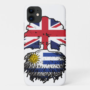 Uruguay British UK Tree Roots Flag Case-Mate iPhone Hülle