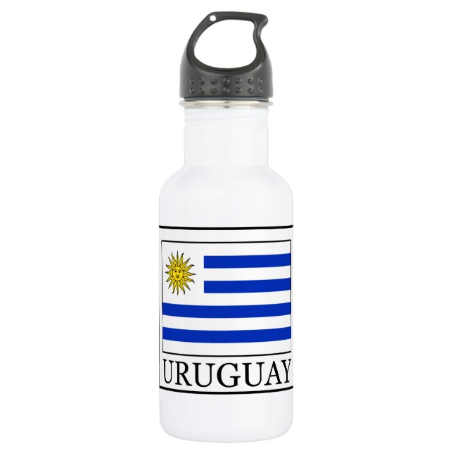 Uruguay Edelstahlflasche (Vorderseite)
