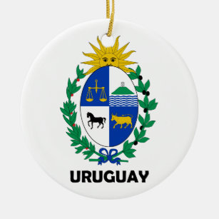 URUGUAY - Emblem/Flagge/Wappen/Symbol Keramikornament