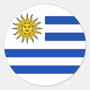 Uruguay-Euro-Aufkleber Runder Aufkleber
