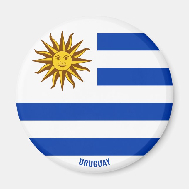 Uruguay Flag Charming Patriotic Magnet (Vorne)