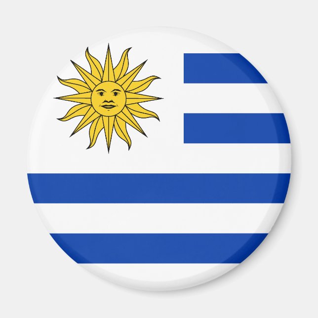 Uruguay Flag Magnet (Vorne)