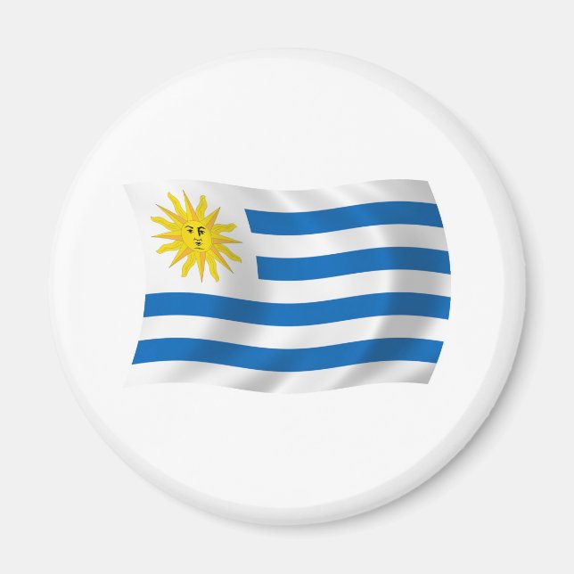 Uruguay Flag Magnet (Vorne)