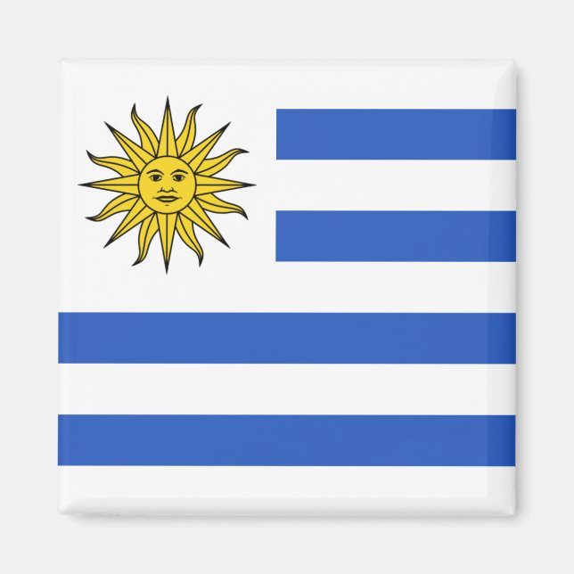Uruguay Flag Magnet (Vorne)