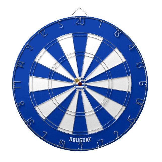 Uruguay Flag Patriot's Bullseye Dartscheibe (vorne)