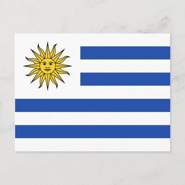 Uruguay Flag Postcard Postkarte (Vorderseite)