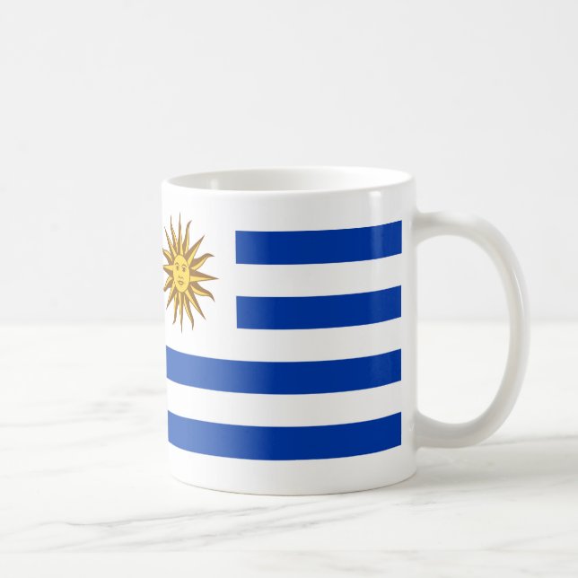 "Uruguay Flag Tasse - Helle nationale Prix-Keramik (Rechts)