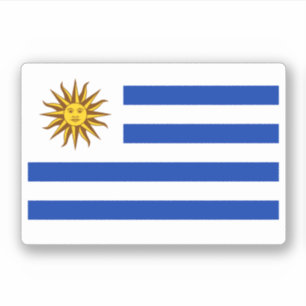 Uruguay-Flagge Aufkleber