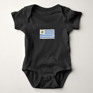 Uruguay-Flagge Baby Strampler