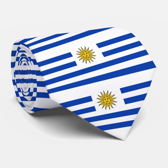 Uruguay Flagge Banda Oriental Krawatte (Gerollt)