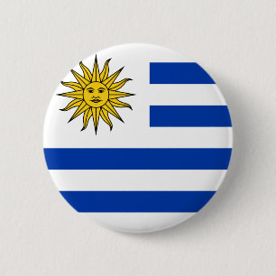 Uruguay-Flagge Button