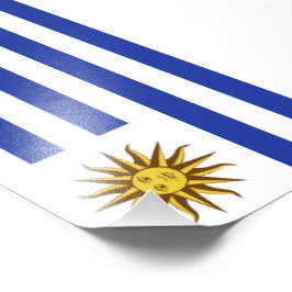 Uruguay-Flagge Fotodruck