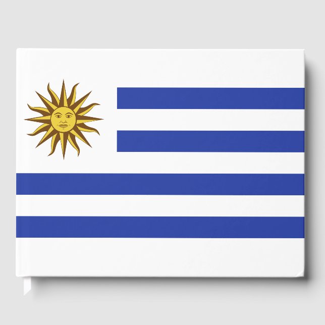 Uruguay-Flagge Gästebuch (Vorderseite)