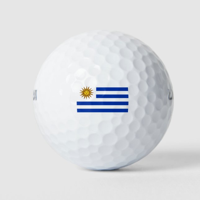 Uruguay-Flagge Golfball (Vorderseite)