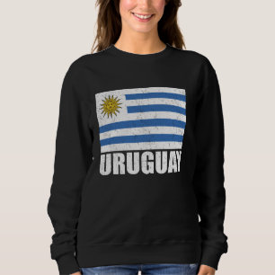 Uruguay-Flagge Grunge Vintage Souvenir Uruguay Sweatshirt