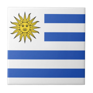 Uruguay-Flagge Keramikfliese