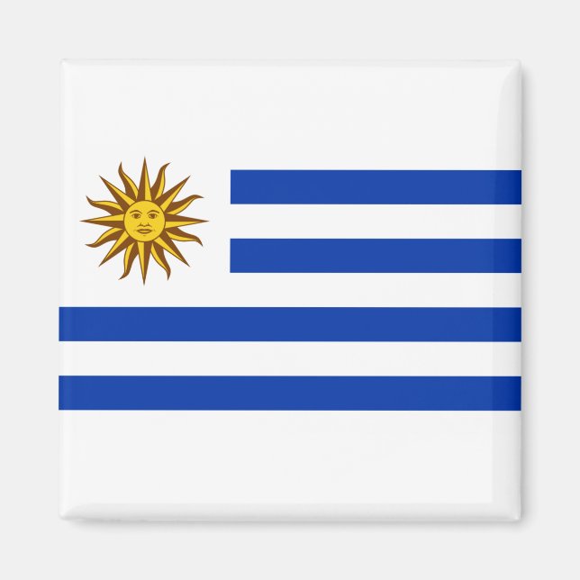 Uruguay-Flagge Magnet (Vorne)