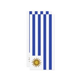 Uruguay-Flagge Menükarte