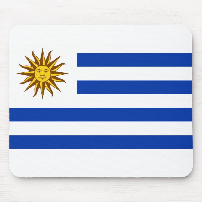 Uruguay-Flagge Mousepad (Vorne)