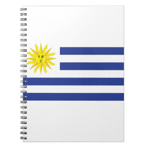 Uruguay-Flagge Notizblock