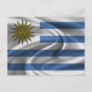 Uruguay-Flagge Postkarte