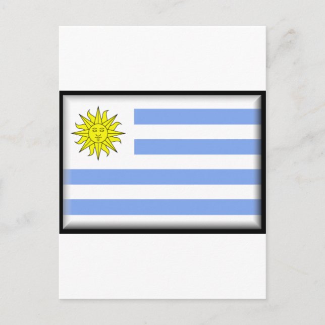 Uruguay-Flagge Postkarte (Vorderseite)