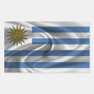 Uruguay-Flagge Rechteckiger Aufkleber