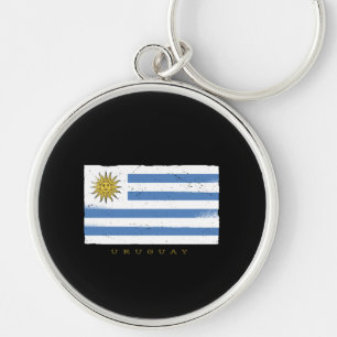 Uruguay-Flagge Schlüsselanhänger