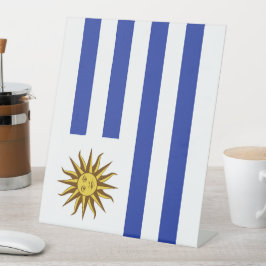 Uruguay-Flagge Sockelschild