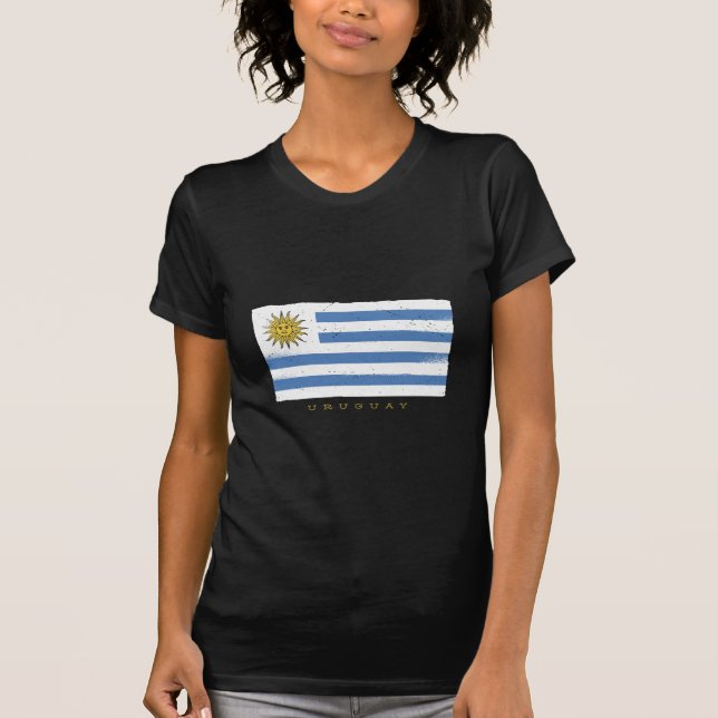 Uruguay-Flagge T-Shirt (Vorderseite)
