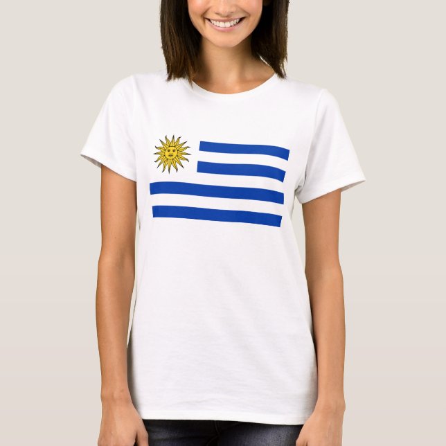 Uruguay-Flagge T-Shirt (Vorderseite)
