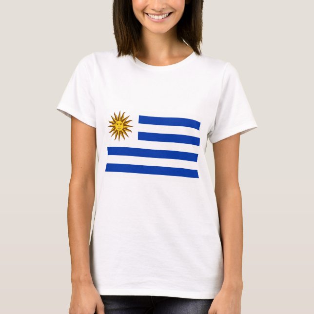 Uruguay-Flagge T-Shirt (Vorderseite)