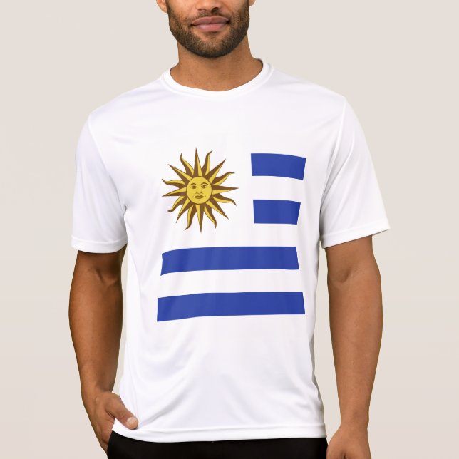 Uruguay-Flagge T-Shirt (Vorderseite)