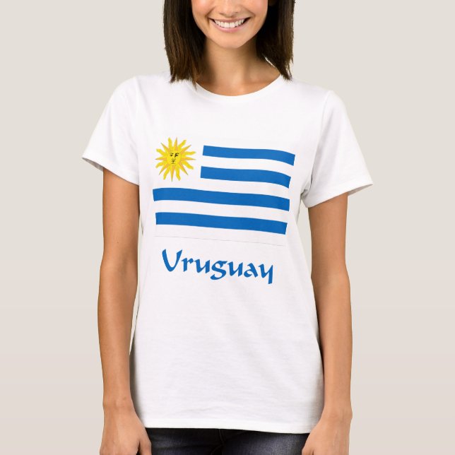 Uruguay-Flagge T-Shirt (Vorderseite)