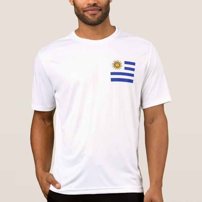 Uruguay-Flagge T-Shirt (Vorderseite)