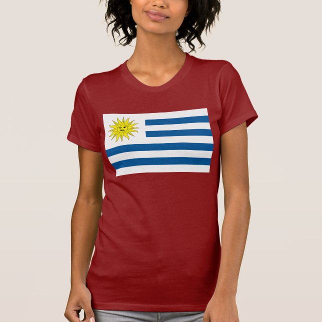 Uruguay-Flaggen-T - Shirt (Vorderseite)