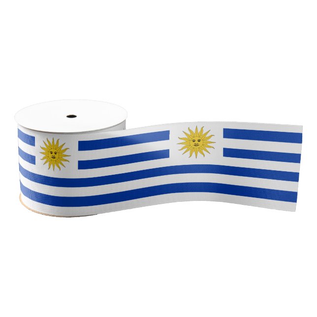 Uruguay Flaggenbänder, Uruguay-Patrioten/Sport Ripsband (Spule)