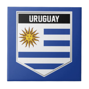 Uruguay-Flaggenschild Fliese