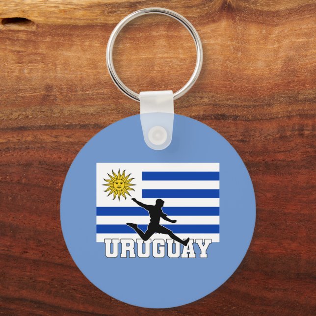 Uruguay Football Fußball-Nationalmannschaft Schlüsselanhänger (Vorderseite)