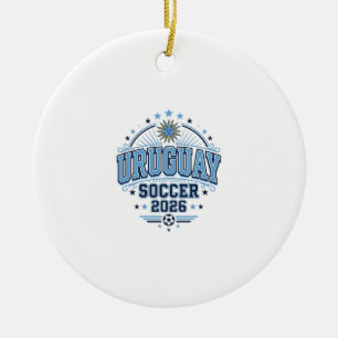 Uruguay Fußball 2026 Fußball Fett Land Typografie Keramik Ornament