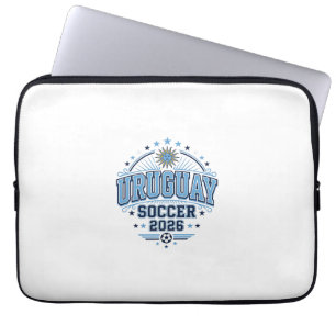 Uruguay Fußball 2026 Fußball Fett Land Typografie Laptopschutzhülle