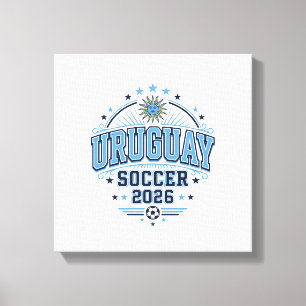 Uruguay Fußball 2026 Fußball Fett Land Typografie Leinwanddruck