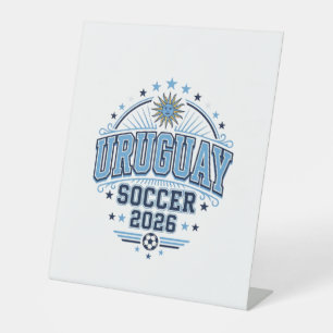 Uruguay Fußball 2026 Fußball Fett Land Typografie Sockelschild