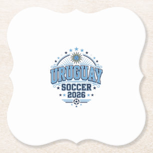 Uruguay Fußball 2026 Fußball Fett Land Typografie Untersetzer