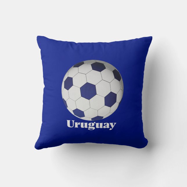 Uruguay Fußball Kissen (Rückseite)